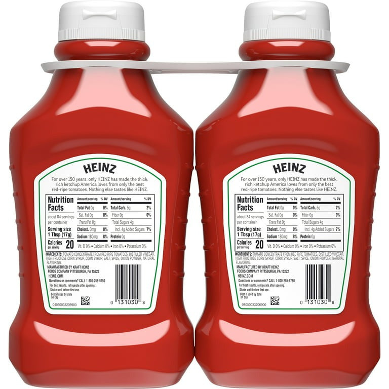 Heinz Tomato Ketchup, 2 ct Pack, 50.5 oz Bottles