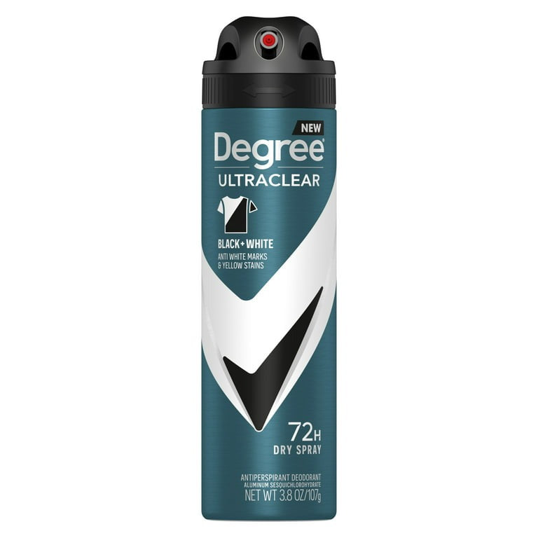 Degree Men 72H Antiperspirant Deodorant Dry Spray Black, 3.8 oz