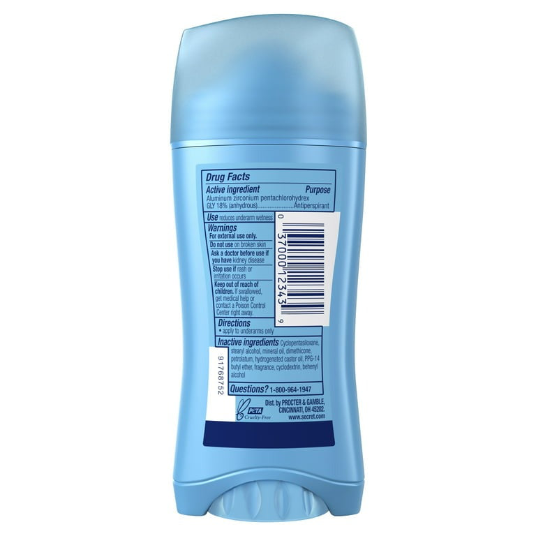 Secret Deodorant Antiperspirant Invisible Solid Powder Fresh 2.6oz