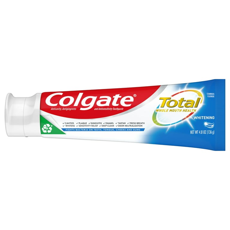 Colgate Total Whitening Toothpaste Gel, 4.8 Ounce