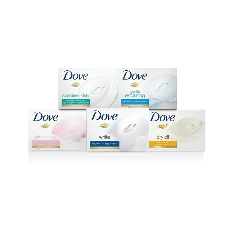 Dove Beauty Bar Gentle Skin Cleanser Pink More Moisturizing than Bar Soap Moisturizing for Gentle Soft Skin Care 3.75 oz, 2 Bars