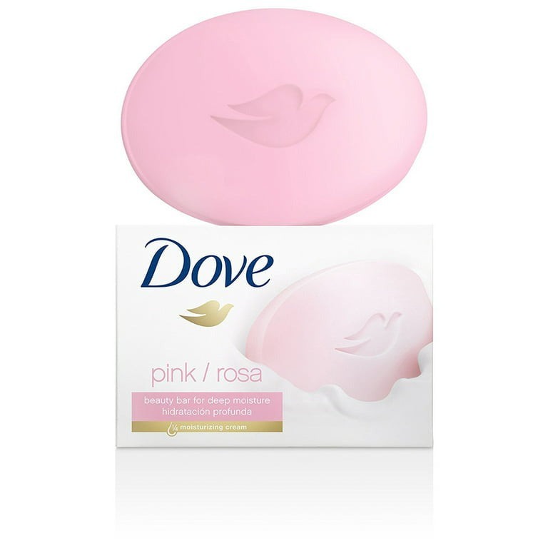 Dove Beauty Bar Gentle Skin Cleanser Pink More Moisturizing than Bar Soap Moisturizing for Gentle Soft Skin Care 3.75 oz, 2 Bars