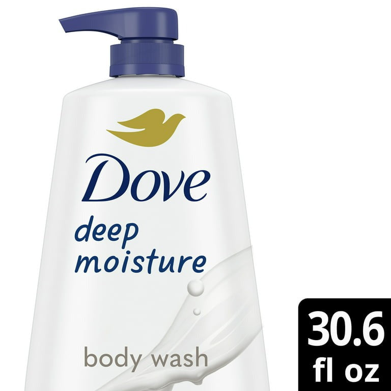 Dove Deep Moisture Liquid Body Wash with Pump Nourishing for Dry Skin 30.6 oz