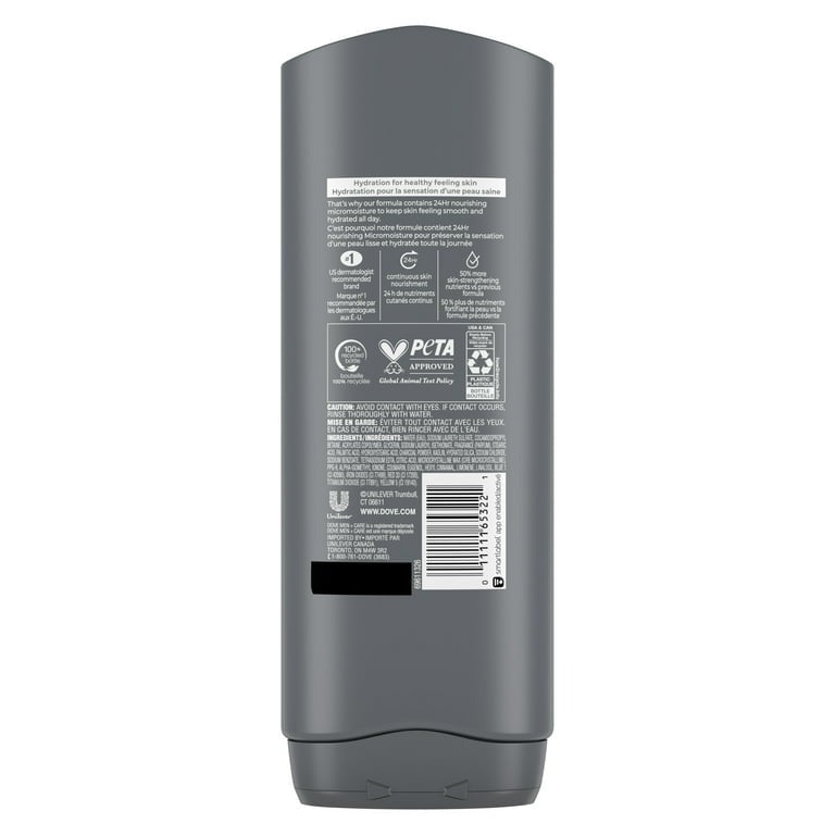 Dove Men+Care Elements Body Wash Charcoal+Clay 18 fl. Oz.