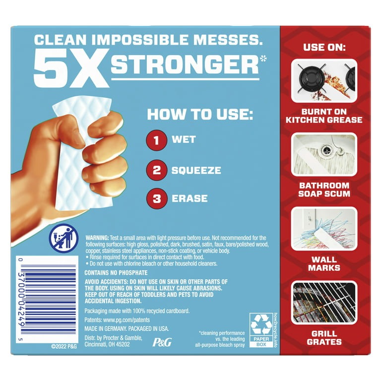 Mr. Clean Magic Eraser Extra Durable, Cleaning Pads with Durafoam, 2 Ct