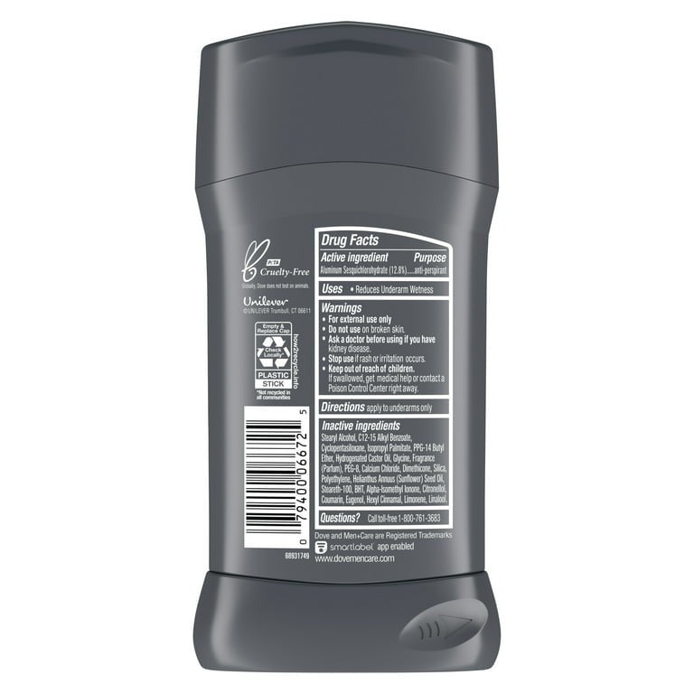 Dove Men+Care Extra Fresh 72H Men's Antiperspirant Deodorant Stick, 2.7 oz