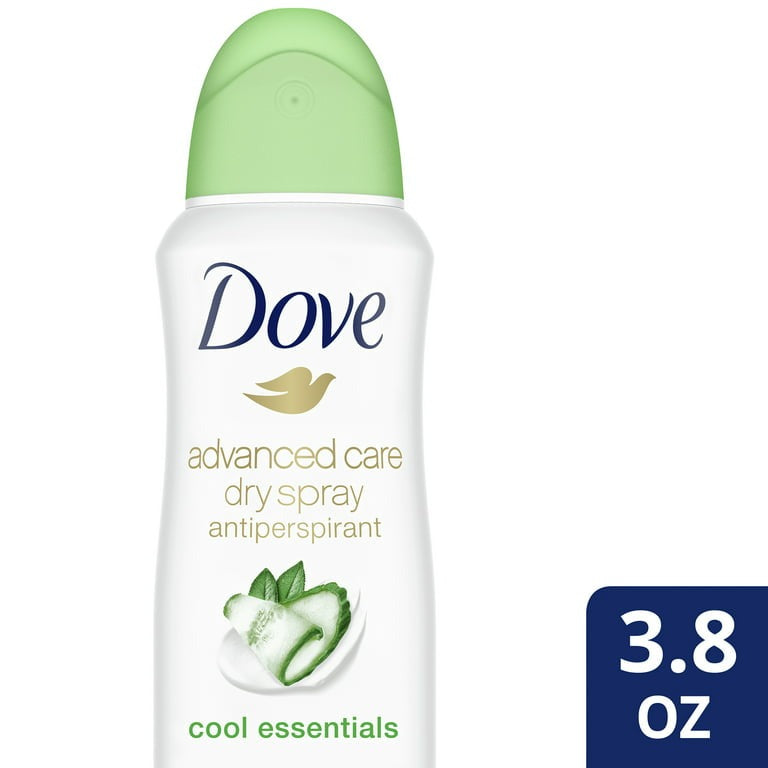 Dove Advanced Care 48H Dry Spray Antiperspirant Deodorant for Women, Cool Essentials, 3.8 oz Single