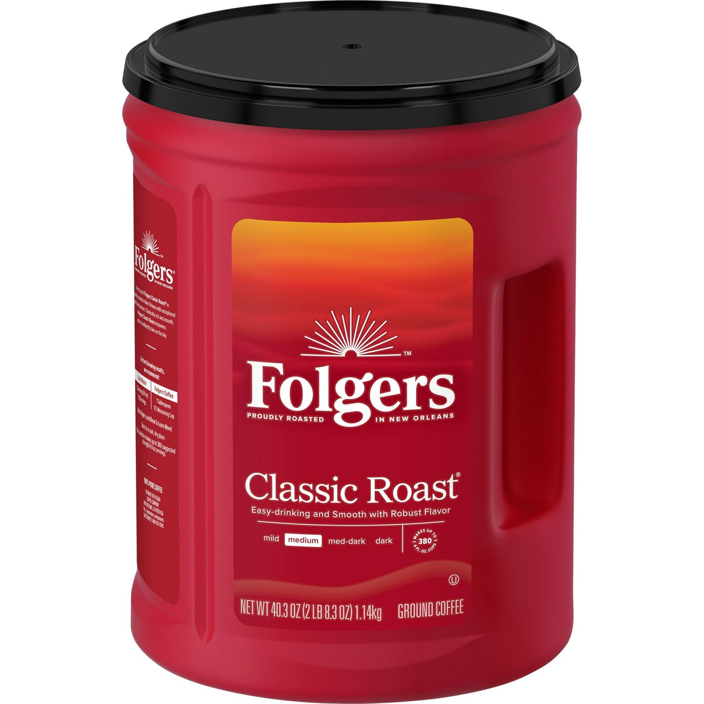 Folgers Classic Roast Ground Coffee, 40.3-Ounce