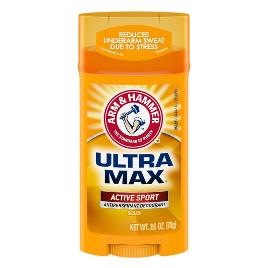 ARM & HAMMER ULTRA MAX Deodorant- Active Sport- Solid Stick - 2.6oz