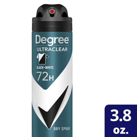 Degree Men 72H Antiperspirant Deodorant Dry Spray Black, 3.8 oz