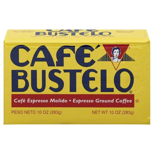 Caf Bustelo, Espresso Style Dark Roast Ground Coffee, Vacuum-Packed 10 oz.