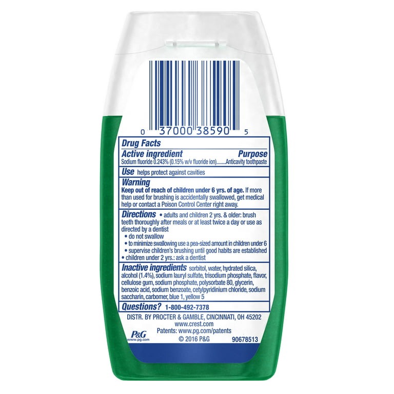 Crest Complete Plus Scope Minty Fresh Liquid Gel Toothpaste 4.6 oz