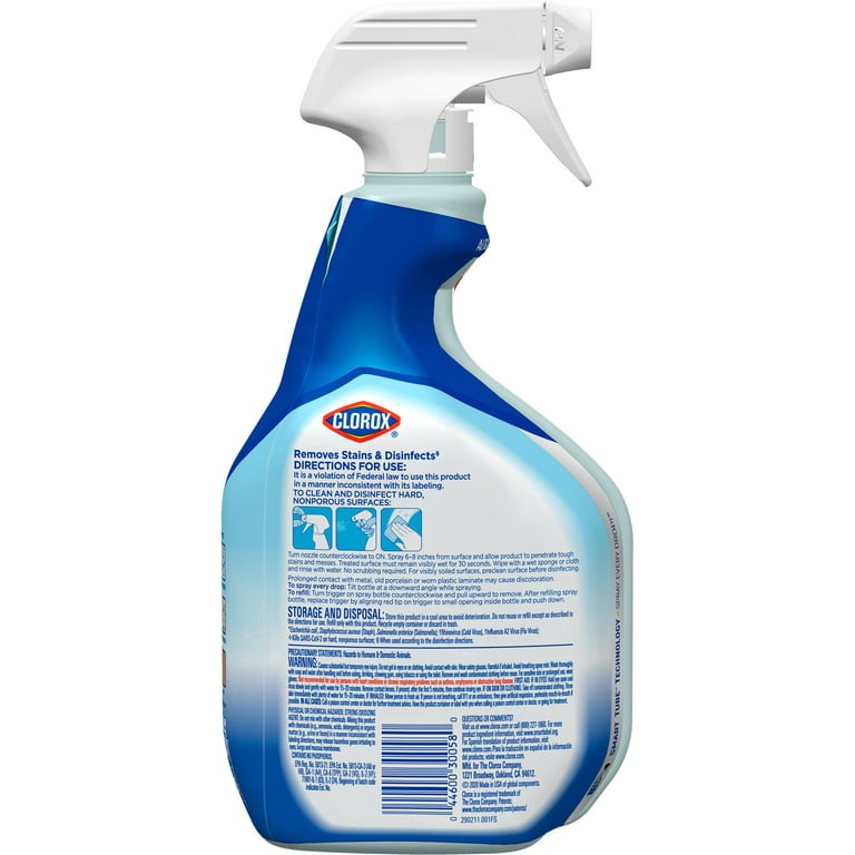 Clorox Clean-Up All Purpose Cleaner with Bleach, Spray Bottle, Rain Clean, 32 oz