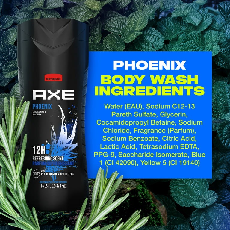 AXE Phoenix Crushed Mint & Rosemary Body Wash 16 fl oz