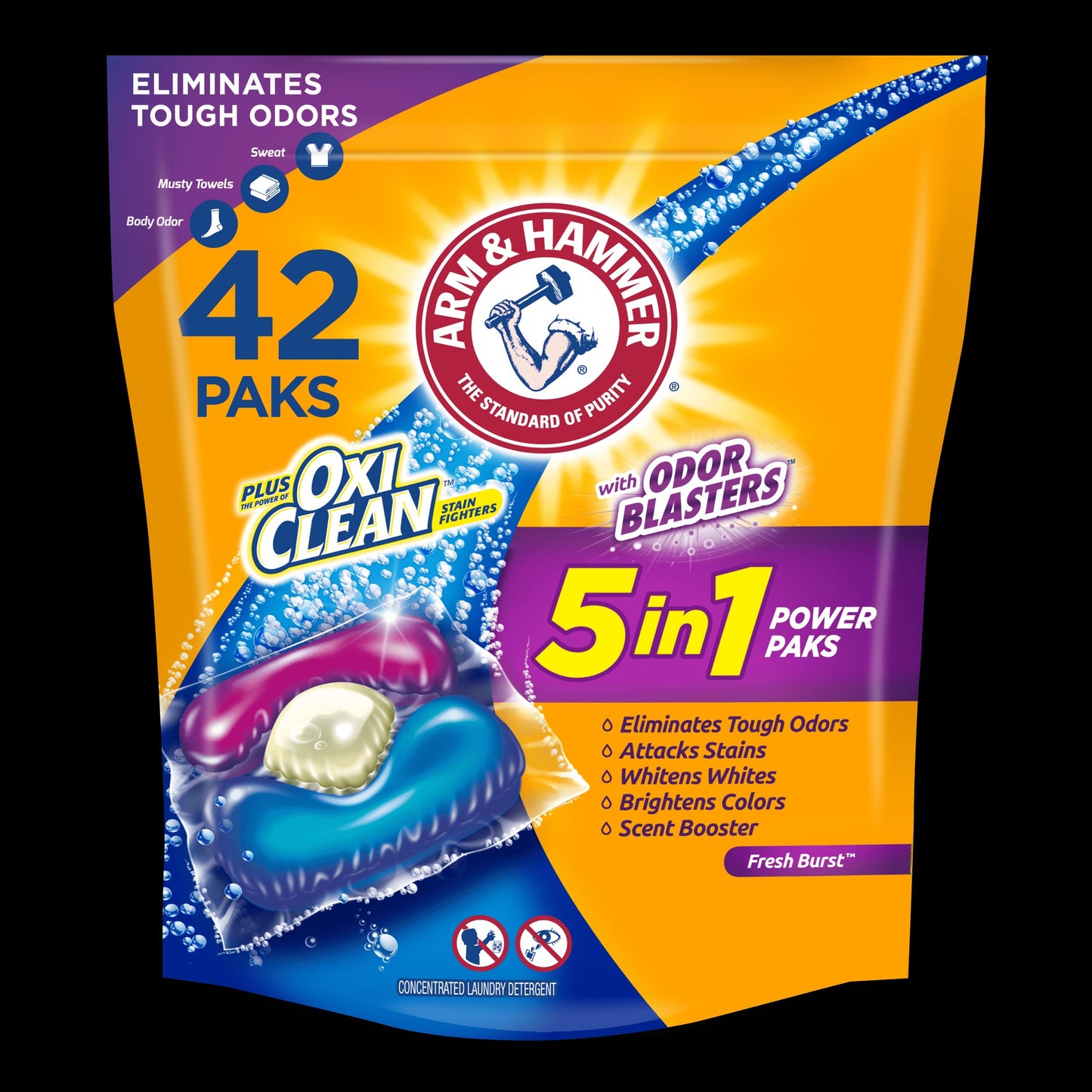 OxiClean Washing Machine Cleaner with Odor Blasters, 4 Count Fresh 4 Count  (Pack of 1) 