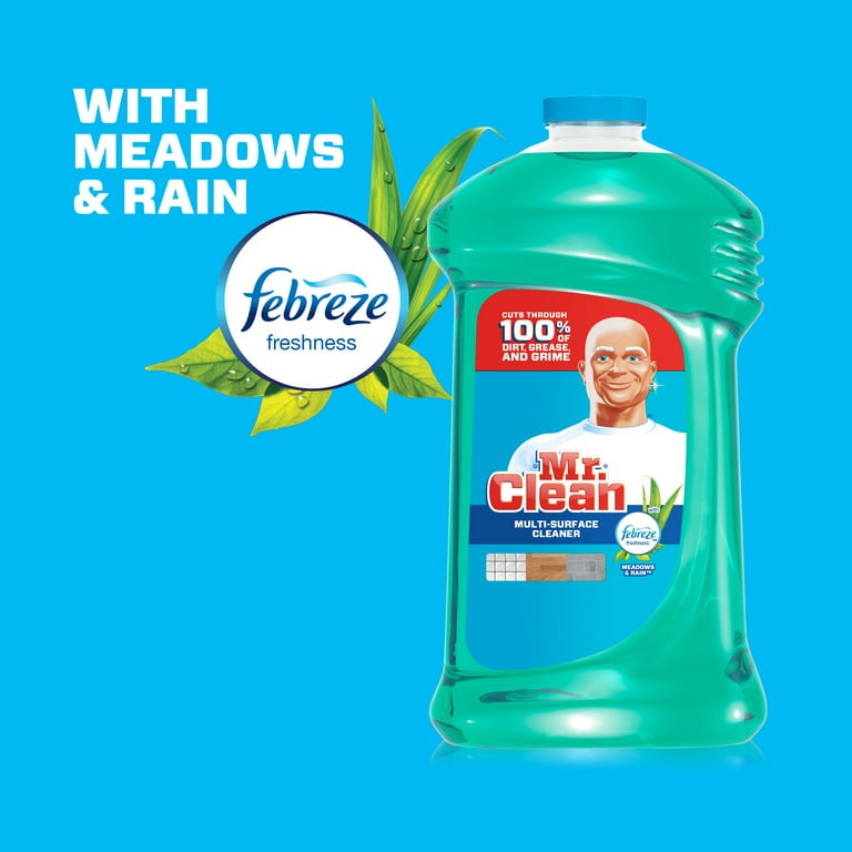 Mr. Clean with Febreze Meadows and Rain Multi-Surface Cleaner, 45 fl oz