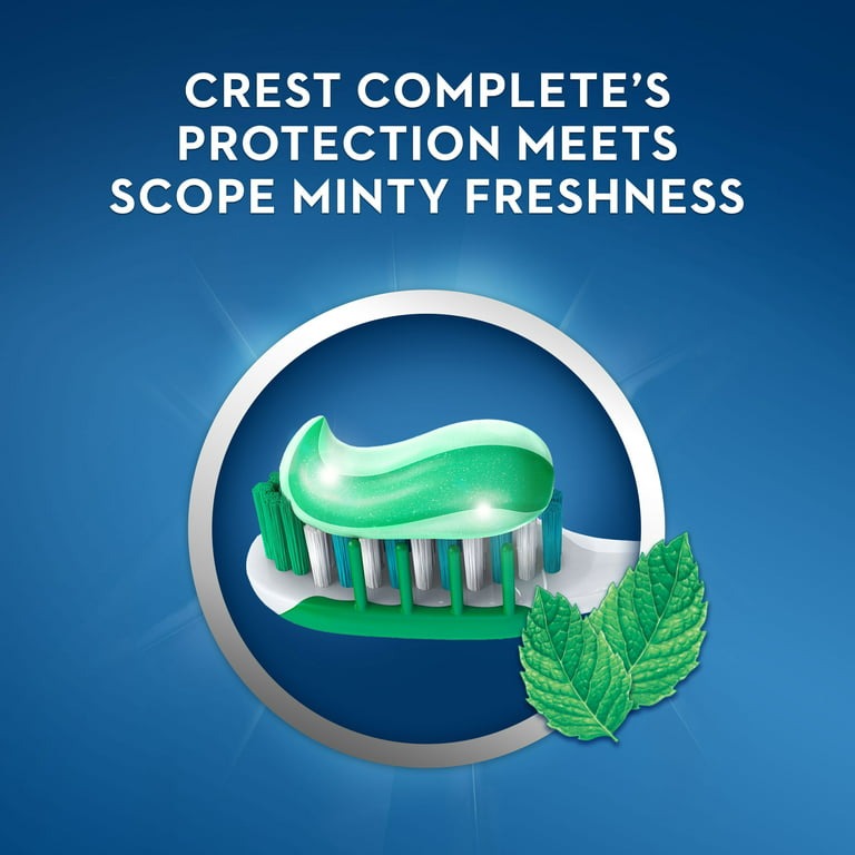 Crest Complete Plus Scope Minty Fresh Liquid Gel Toothpaste 4.6 oz